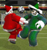 Santa kick Tac Toe