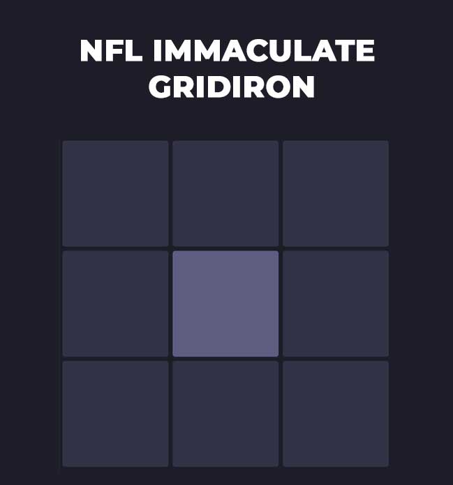 Immaculate Gridiron - Play Immaculate Gridiron On Wordle Unlimited